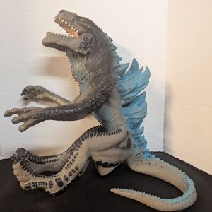 1998 Toho Blue GODZILLA Full Body Rubber Hand Puppet Resaurus 21 Inches Long